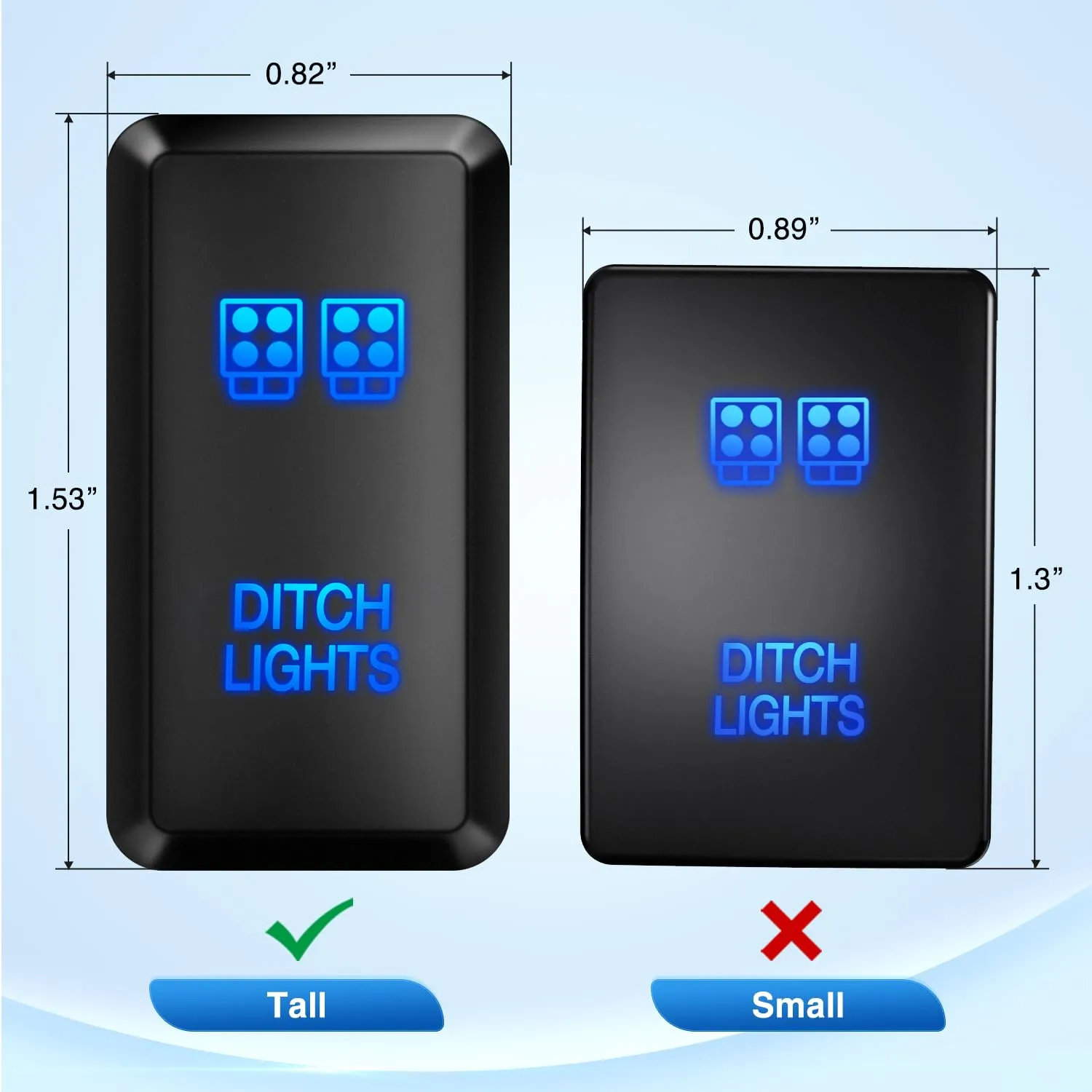 Toyota Ditch Lights Push Button ON/Off Switch