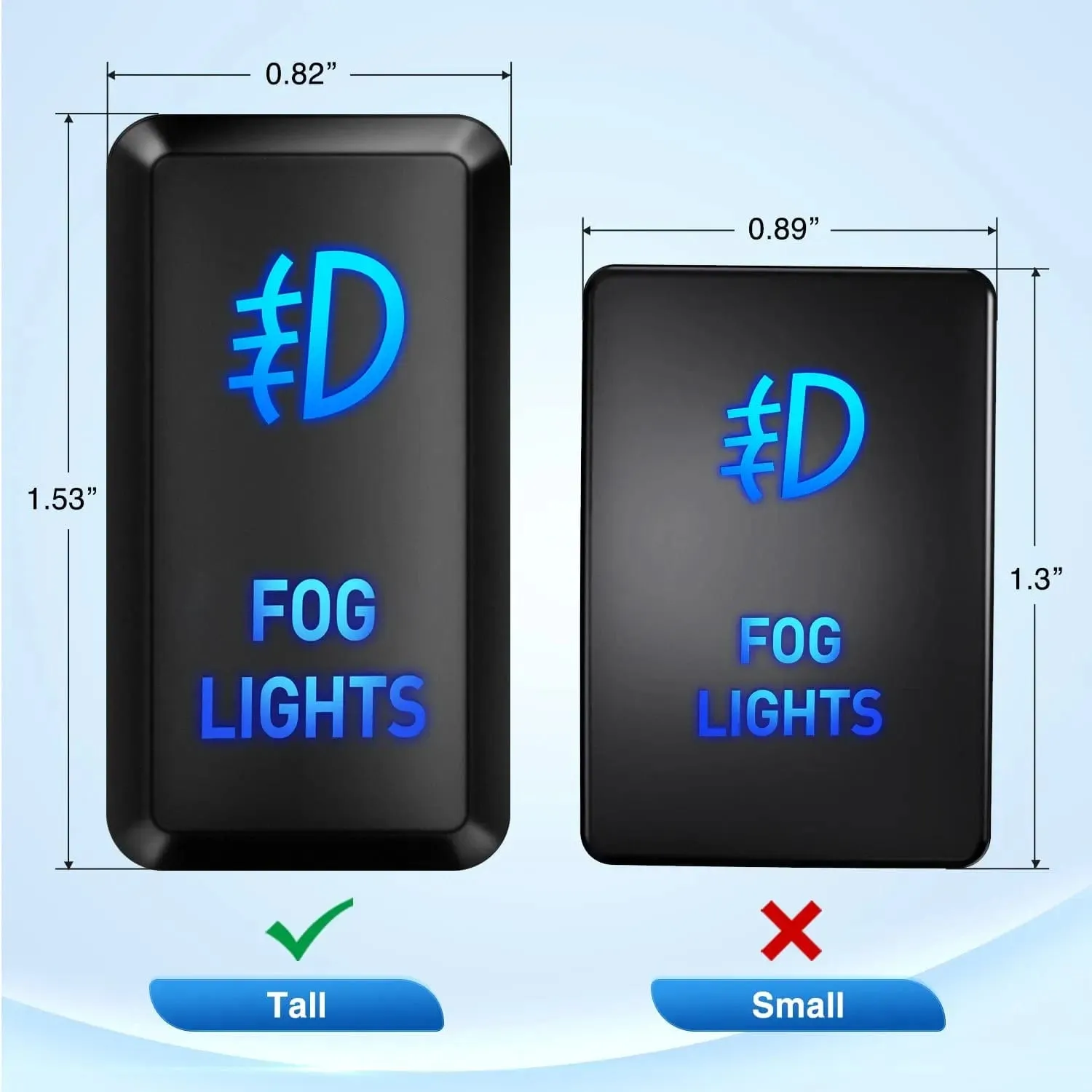 Toyota Fog Lights Push Button ON/Off Switch