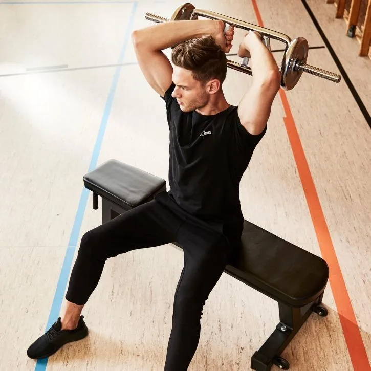 Triceps Bar Diagonal with Star Collars