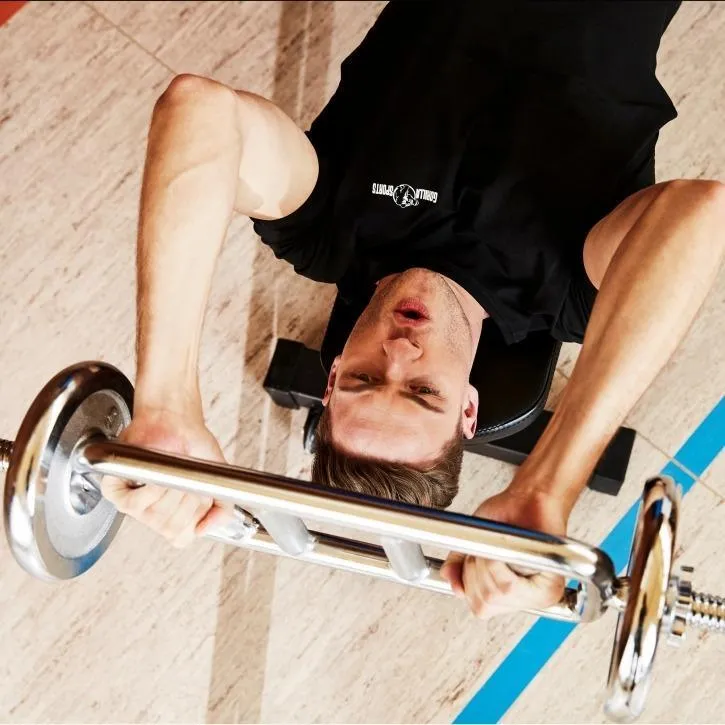 Triceps Bar Diagonal with Star Collars