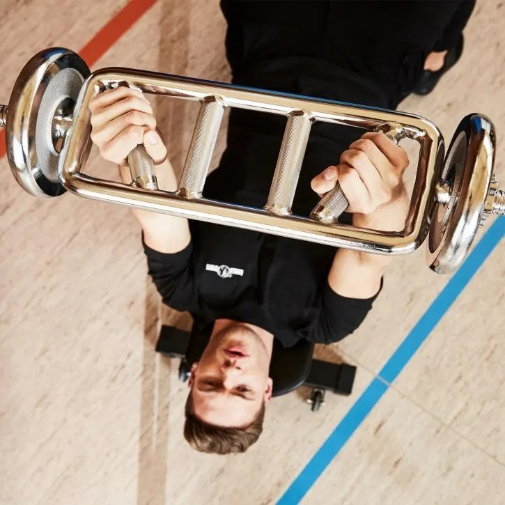 Triceps Bar Diagonal with Star Collars