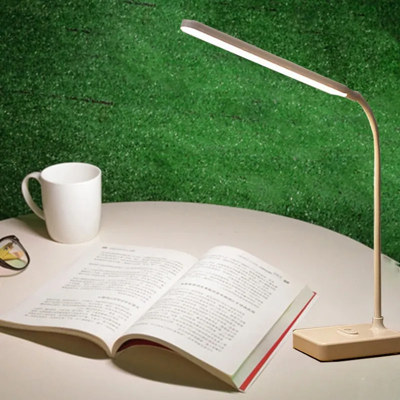 Usb Charging Desk Lamp Led Eye Protection Dimmable Reading Light Student Study Night Light Touch Switch Folding Table Lamp